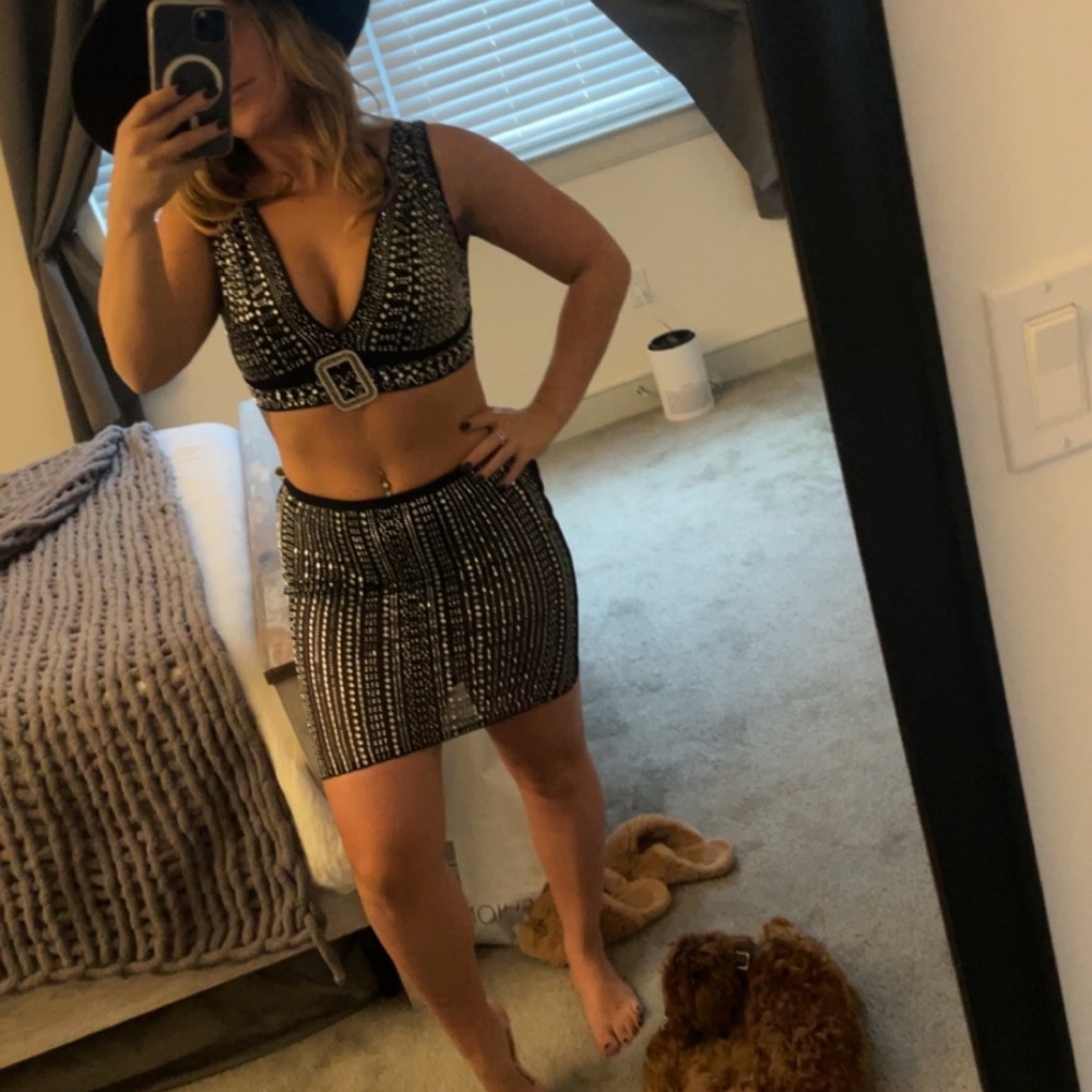 Two Piece Disco Cowboy Set